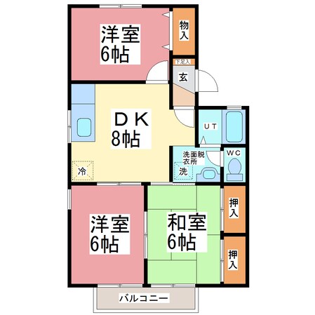 ヴァンベール桜の物件間取画像